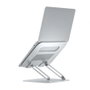 Aisens Soporte de Sobremesa XL Ajustable para Portátil y Tablet 10-17 Pulgadas, Plata
